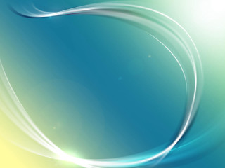 Blue yellow background curved light - the bottom of it free wallpaper