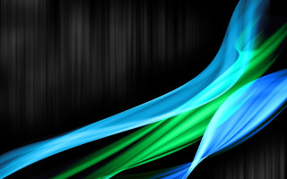 Black background blue green design 2 - an abstract painting free wallpaper for desktop