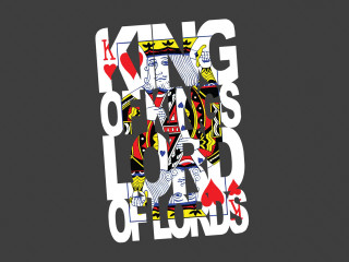 King of hearts card black - graphic design free wallpaper