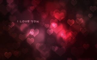 Blurry hearts love valentine kiss - a blurry background free wallpaper