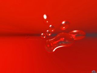 Red water droplet abstract digital - alberto seveso free wallpaper