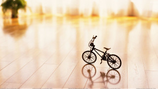Toy bike wooden floor room - cornelia parker free wallpaper