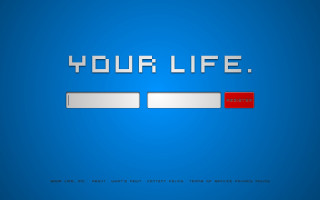 Blue red white your life - your life free wallpaper