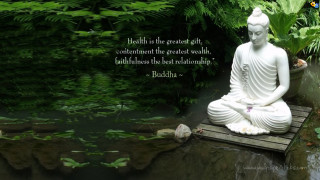 Buddha statue pond quote nature - greatest free wallpaper