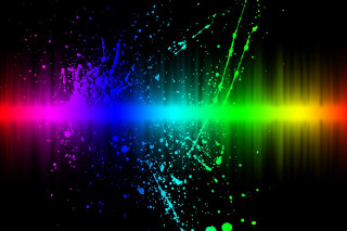 Colorful background rainbow light black 2 - neon color free wallpaper