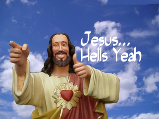 Jesus heart thumbs up hells - post grunge free wallpaper