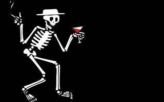 Skeleton holding wine glass hand - art spiegelman free wallpaper for desktop