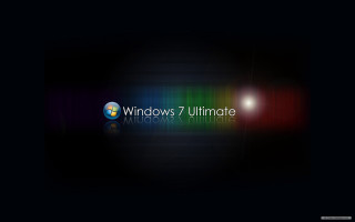 Black background windows7 ultimate logo 2 - ultimate free wallpaper for desktop