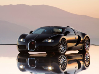 Black bugatti reflective surface mountains - reflective free wallpaper
