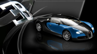 Bugatti e background logo photorealism - matte drawing free wallpaper