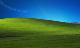 Green field blue sky white 3 - a green field free wallpaper for desktop