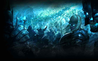 Knights crowd armor helmets standing - a group of knights free wallpaper