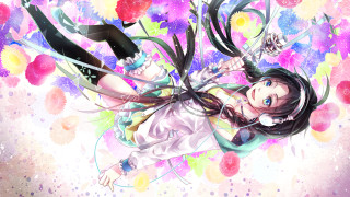 Alice prin flying anime flowers - leg free wallpaper
