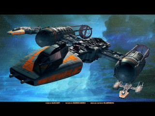 Spaceship flying galaxy stars planets 4 - 8 k concept art free wallpaper