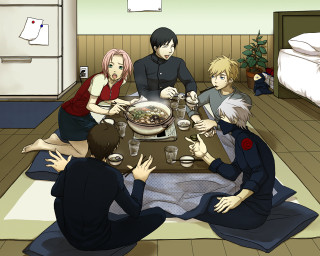 Group meeting dining food drinks - a group of people sitting free wallpaper