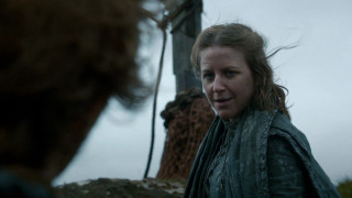 Woman green jacket statue hill - a statue of a person free wallpaper