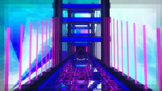 Train track tower sky clouds - line free wallpaper for desktop