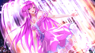 Pink dress dancing rain anime - a pink dress free wallpaper for desktop