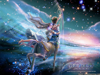 Man horse sky stars woman - ann thetis blacker free wallpaper for desktop