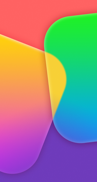 Colorful background curved corner synchromism - smaller free wallpaper for mobile