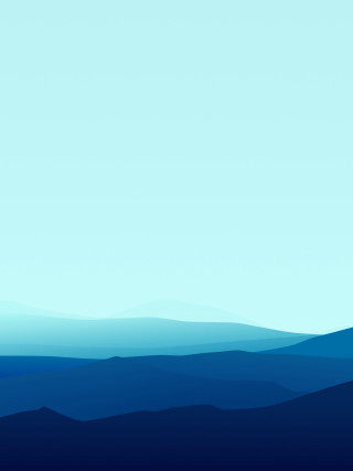 Blue abstract landscape plane horizon - free minimalism wallpaper for mobile