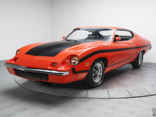 Red car black stripes hood - black stripe free wallpaper