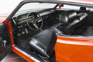 Black leather interior cobra jigsaw - ed roth free wallpaper