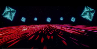 Red green object background black - redshift free wallpaper