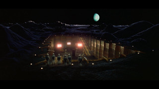 People train night full moon - chesley bonestell free wallpaper