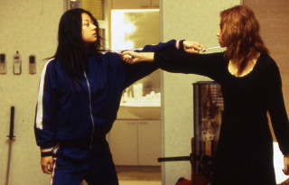 Woman helping woman hair mirror - another woman free wallpaper