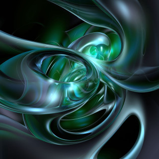 Green blue swirls curves computer - elizabeth murray free wallpaper for tablet