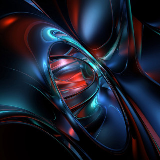 Blue red swirl red center - elizabeth murray free wallpaper for tablet