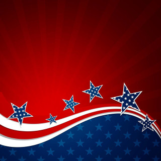 Patriotic background stars red wave 2 - americo makk free wallpaper for tablet