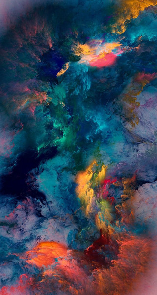 Colorful sky painting clouds artistic - nebula free wallpaper