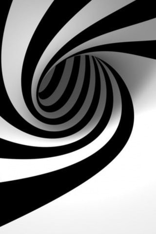 Black white spiral design background 3 - spiral free wallpaper for mobile