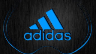 Blue adidas logo black background 3 - a blue swirl free wallpaper