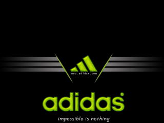 Black background green adidas logo - carlos trillo name free wallpaper for desktop