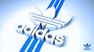 Blue white adidas logo stripe - a blue stripe free wallpaper for desktop