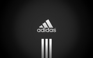 Adidas logo black background white - the bottom of the logo free wallpaper