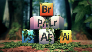 Cubes letters rrl forest setting - letter free wallpaper