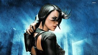 Woman black hair black dress - aleksi briclot free wallpaper