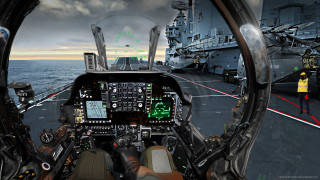 Pilot cockpit ship ocean deck - colin middleton free wallpaper