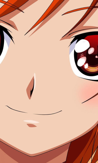 Red hair sad anime closeup - sad free wallpaper for mobile