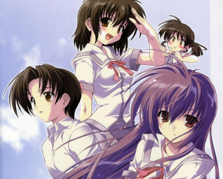 Anime girls long hair purple 6 - purple hair free wallpaper