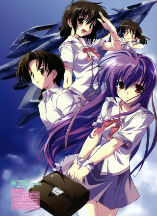Girls group blue sky clouds 3 - a group of girls free wallpaper