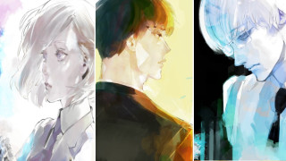 Man woman white hair tie - armin hansen free wallpaper