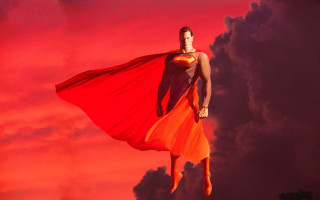 Woman red orange dress flying - alex ross free wallpaper for desktop