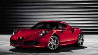 Red sports car garage black 2 - a garage door free wallpaper