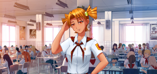 Girl classroom ponytail bow hair - a ponytail free wallpaper