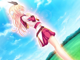 Girl short skirt white shirt 2 - energetic free wallpaper